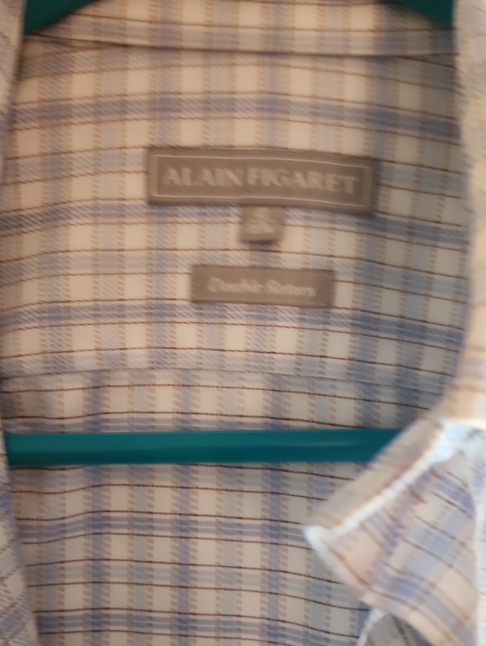 Men's Blue Checked Casual Button-Down Shirt